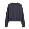 European and American style, new women's clothing, foreign style fashionable splicing knitted jacket 3581/005/802