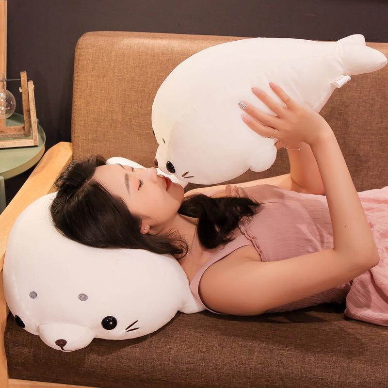 Cute Seal Internet Celebrity Plush Toy Pillow Doll Sleeping Lying On The Bed Doll Little Sea Lion