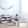 Kids Storage Rack, with Nine Removable Baskets, for Nursery, Bedroom, Playroom - Grey