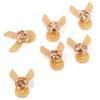 Set Of 10 Ribbon Lapel Pins Handmade Breast Cancers Awareness Badge Alloy Brooch for Students Employees and Volunteers