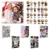 Christmas Countdown Calendar with Mini Acrylic Music Star Blind Box Pendants, 24 Days Holiday Advent Set