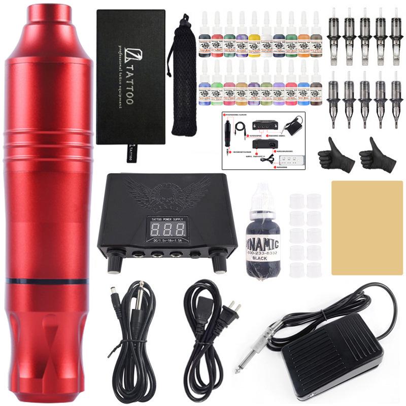 Skull No. 4 Motorized Tattoo Pen Set for Student Practice