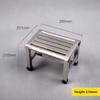 Thickened Elderly Bathroom Shower Stool Small Portable Household Anti Slip Chair Stainless Steel Living Room Stool