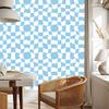 Wallpaper Free checkerboard azure and white, azure background 50x1000