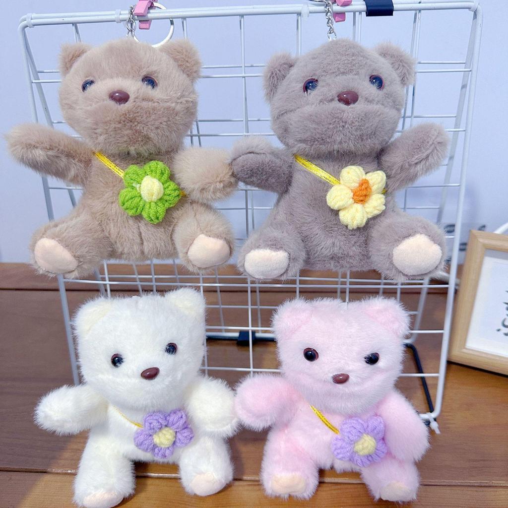 Mini Plush Toy Claw Machine Keychain Charms