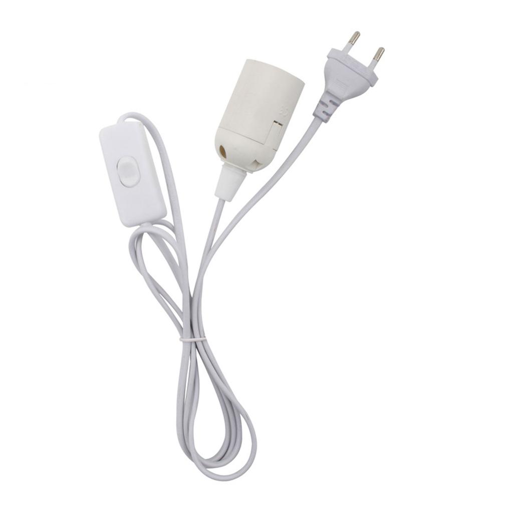 EU/US/UK Plug Lamp Base Holder Power Cord Cable 1.8m E26 Hanging Pendant LED Fixture Lamp Bulbs Socket Cord Adapters With Switch