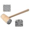 Wood Mt Tenderizer Hammer, Two Sides Wood Mt Hammer   Pounder for Tenderizing Stk Beef Practical Kitchen Tool