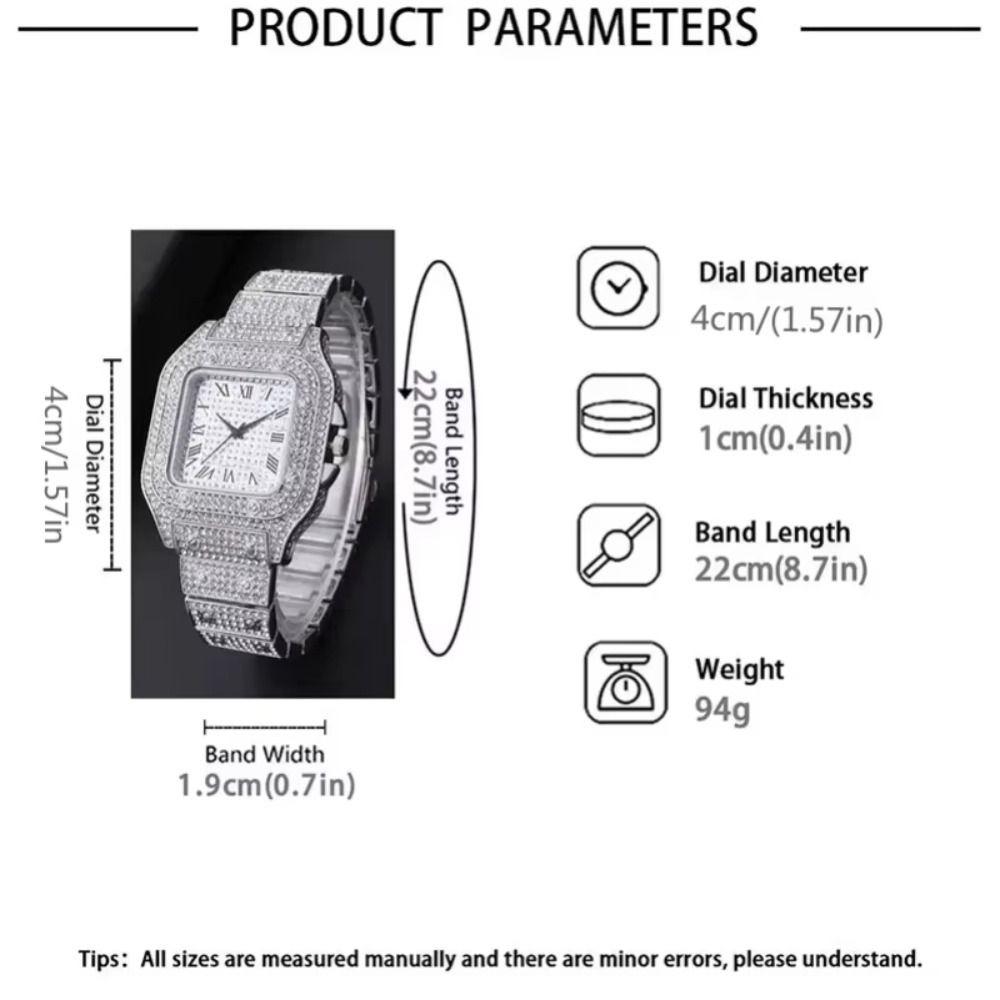 Square Quartz Wristwatch Waterproof Men Watch Luxury Classic Luxury Business Watch  Male Fashion