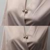 Damesmode Aanspannende Tailleband Speld 3 Stuks/set Dubbele Parel Broches Metalen Reversspeld Broche Spelden Trui Shirt Vest Broche