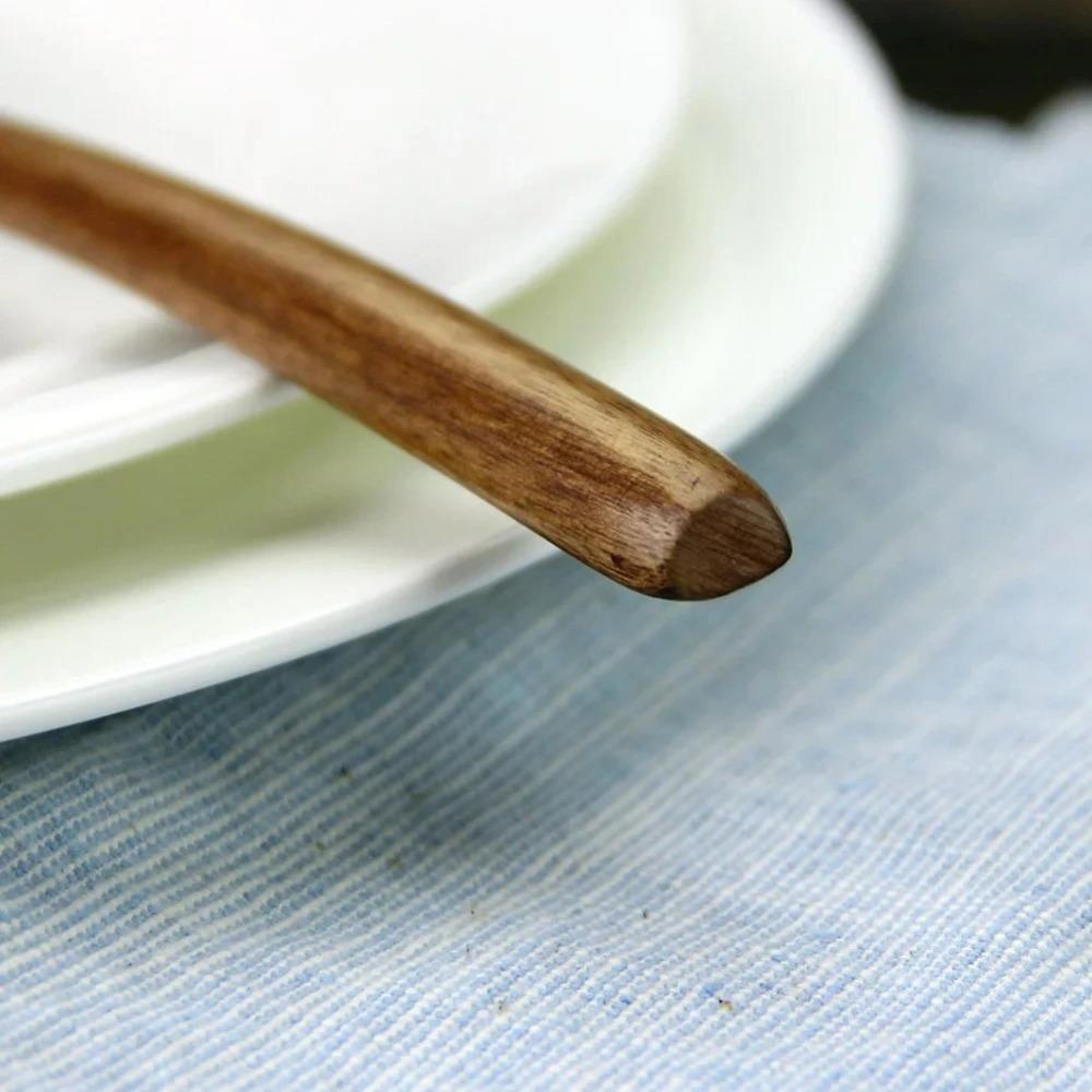 Wooden Spoon Long Handle Spoon Light Weight Table Spoon Eco Friendly Portable Spoon for  Cooking Mixing Eating Kitchen Tools