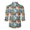 Men's Christmas Shirt Christmas Print Long Sleeve Button Shirt