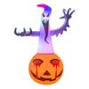 Jouets gonflables d'Halloween Fournitures de fête Articles décoratifs Style classique PVC Citrouilles illuminées LED Figures fantomatiques