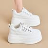 Spring new small size casual shoes women's platform Korean version spot breathable single shoes heightening sports little white shoes women