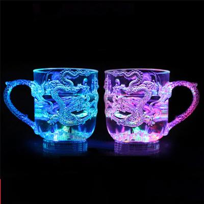 Creative Dragon LED Inductive Rainbow Party Flashing Light Whisky Mug Beer Cup