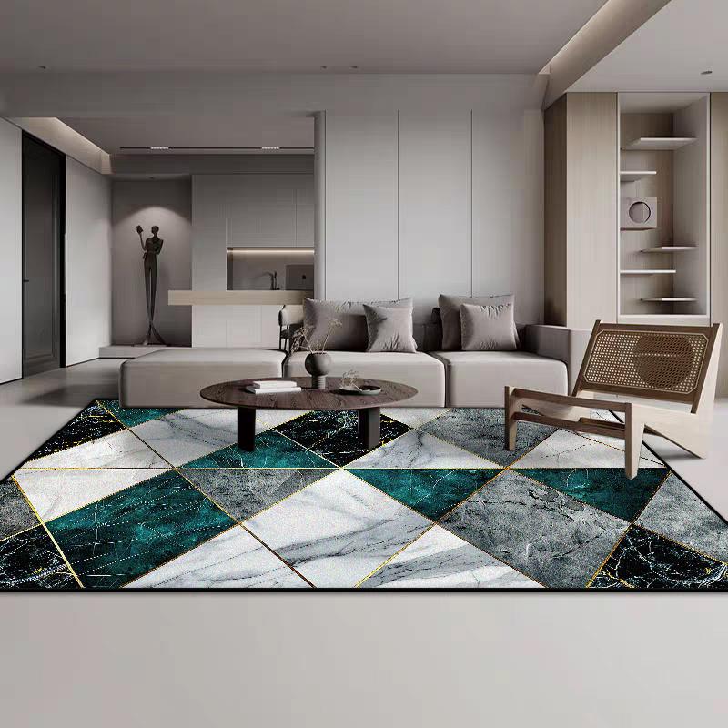 Nordic Geometric CARPET FOR LIVE ROOM Home Decoration Bedroom Luxury Large Area Rugs Flannel Antiskid Lounge Floor Mats Non-slip