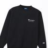 Champion Long Sleeve Crew Neck Sweatshirt with Script Mini Crew Basketball Size 140 Kids' Quick-Drying Logo, Neck, Sweatshirt, Black, (CK-YB015)