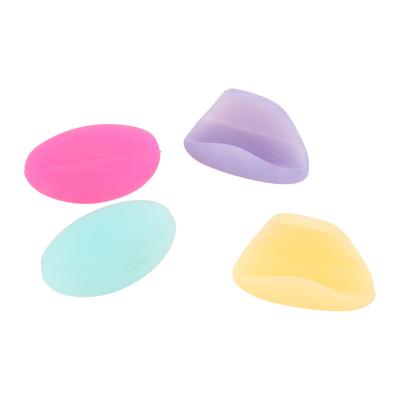4 Stück Flöten-Daumenstütze Kissen Bunte Silikon-Fingerabdeckung Flötenteile für Blasinstrument