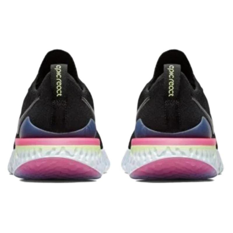 Nike Epic React Flyknit 2 Black Sapphire Hyper Pink Women's Sneakers BQ8927-003