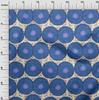 oneOone Cotton Flex Royal Blue Fabric Floral  Sewing Material Print Fabric By The Yard 40 Inch