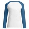 Ladies Casual Valentine's Day Print Round Neck Color Block Long Sleeve Pullover