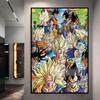 Dragon Ball Starry Night Tapestry  Sun Wukong Super Saiyan Anime Hanging with Gokus Kamehameha Ideal for Otaku Bedroom Decor