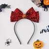 Eye Catching Festival Hair Accessories Halloween Headband with Spider Web Bow And Eyeball/Pumpkin/Ghost Decor for Lightweight Adults Kids Cosplay