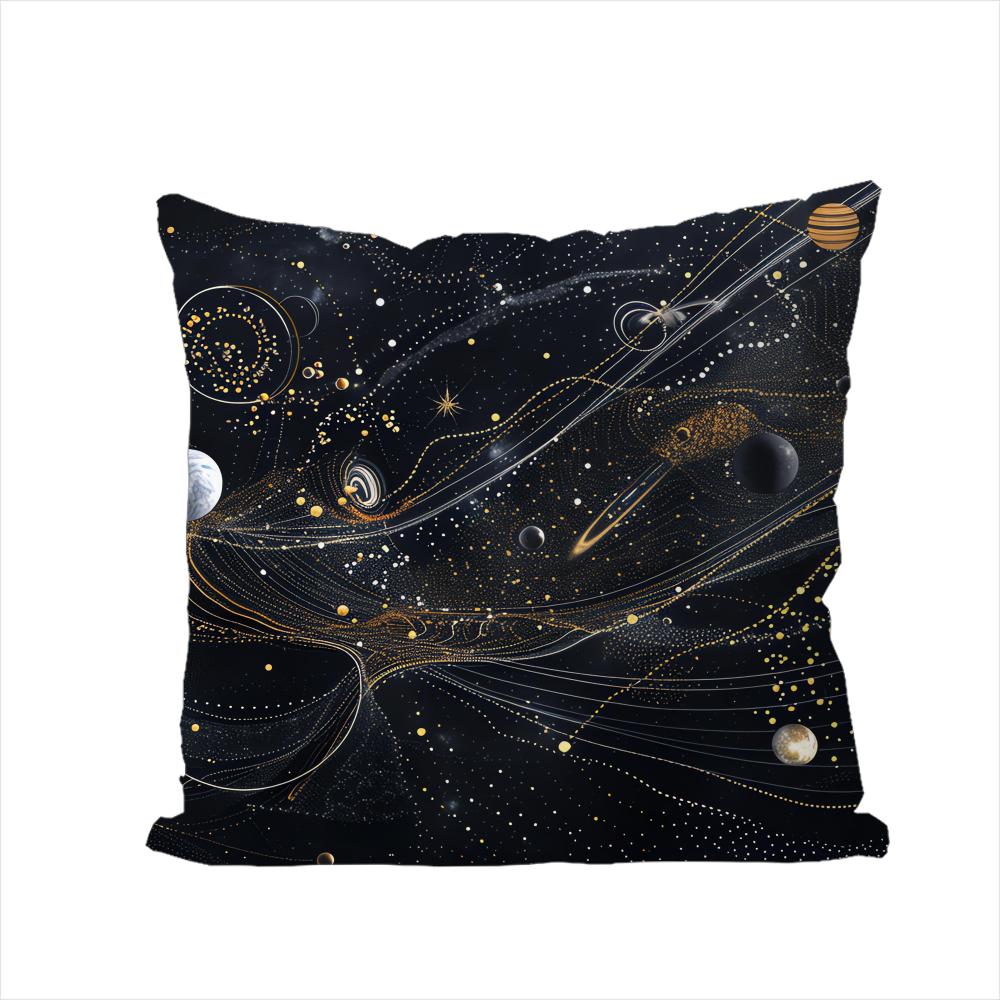Space Holographic Pillow Case For Car Sofa Decorative Home Doublesided Print Plush Square Throw Pillow Cushion Cover