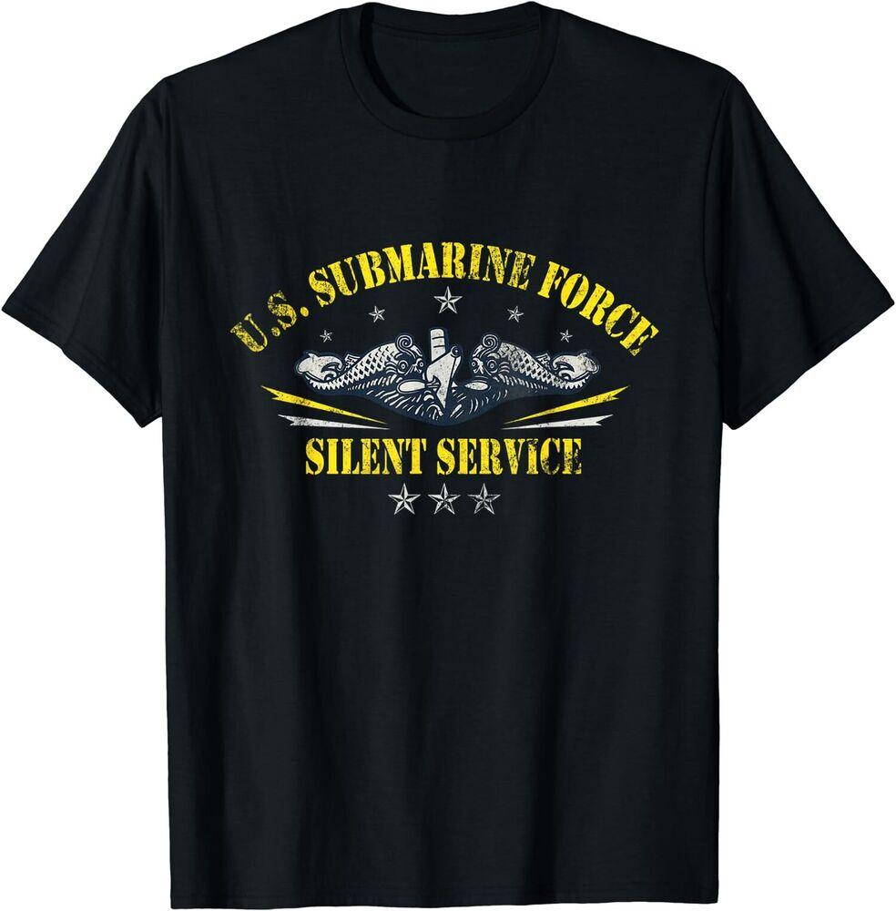 NEW LIMITED Navy U.S Submarine Force Silent Service Patriotic Veteran Unisex T-Shirt S