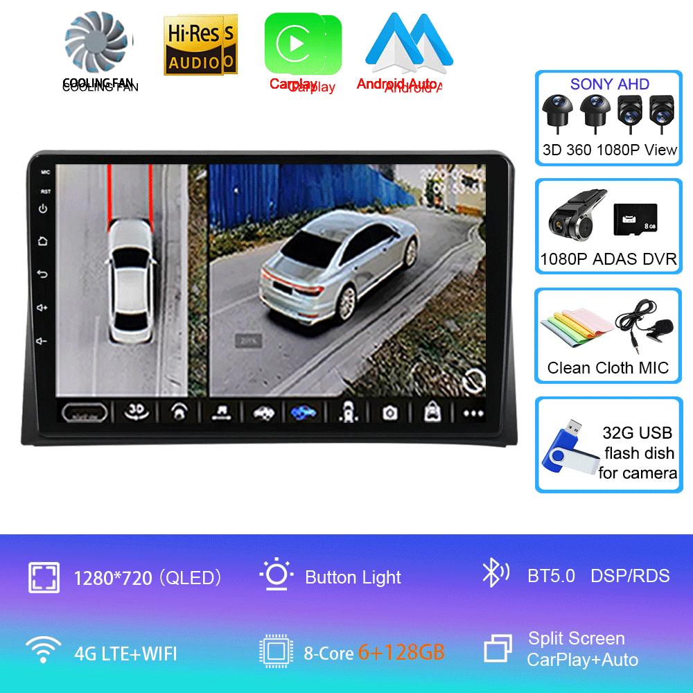 Android 14 Car Radio CarPlay For VW Multivan T5 Transporter 2003 - 2015 4G GPS DSP 2Din Stereo Multimedia Video Player BT