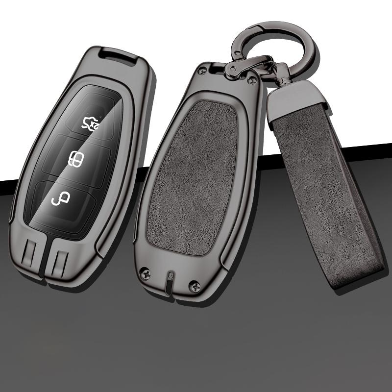 Zinc Alloy Car Key Case Cover For Ford St Line Focus 3 Mondeo Mk4 Ecosport Puma Edge Escape Grand C Max Fiesta Car Accessoris