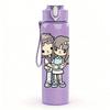 1PC Two Little Girls Best Friend Print 750ml Color Plastic Sports Water Bottle Leakproof Flip Straw Lid Suitable for Sports Office Home Use