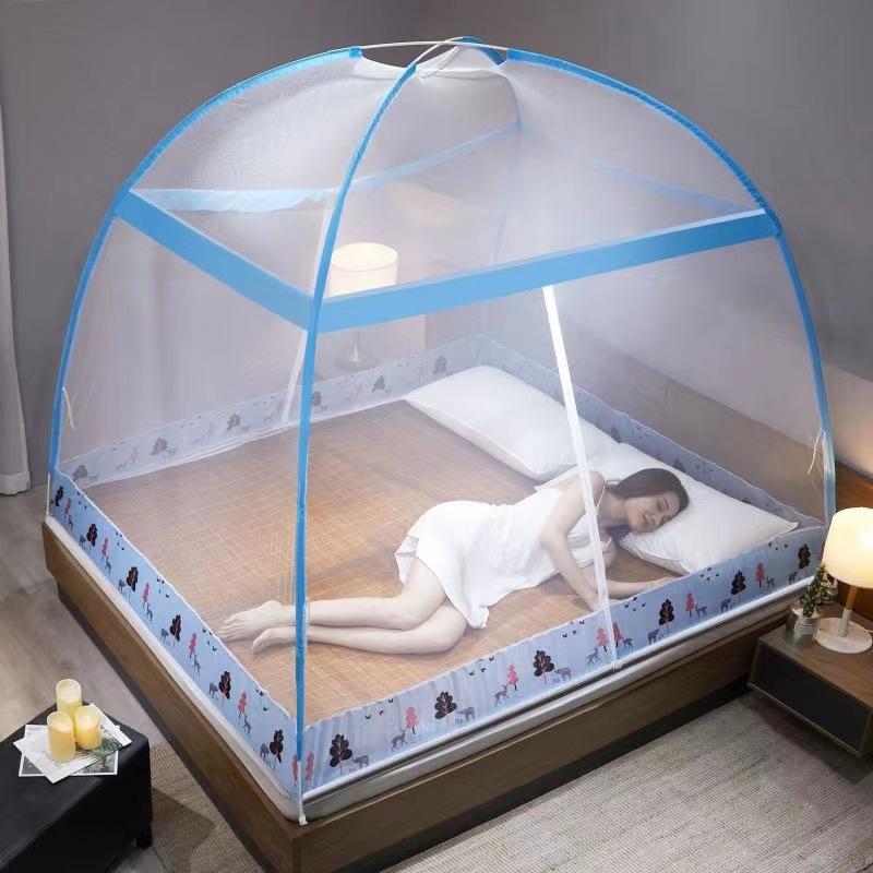 2022 Installation-free Yurt Mosquito Net Dust Top Household Encryption Thickened Student Dormitory Mosquito Net