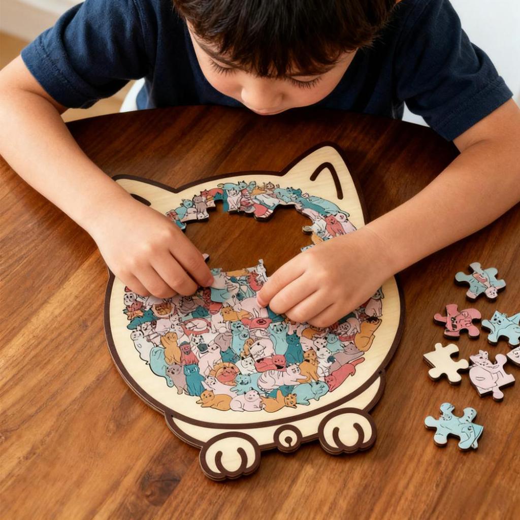 Shaped Wooden Puzzle Puzzle Puzzle Toy, A Gift For Children And Friends