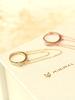 Minimalpiercing 14K Double-Strand Chain Inner Conch Ring Piercing Earrings