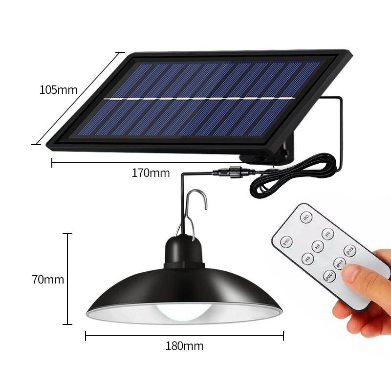 New Double Head Solar Pendant Light Outdoor Indoor Solar Lamp With Line Warm White/White Lighting For Camping Garden Yard