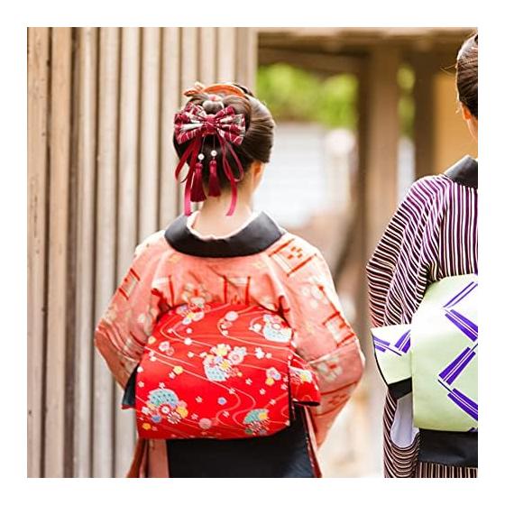 Tumao Hair Accessories for Women, Japanese Traditional Kimono Hair Ornaments, Formal Occasion Hair Clips for Graduation, Coming-of-Age Ceremony,