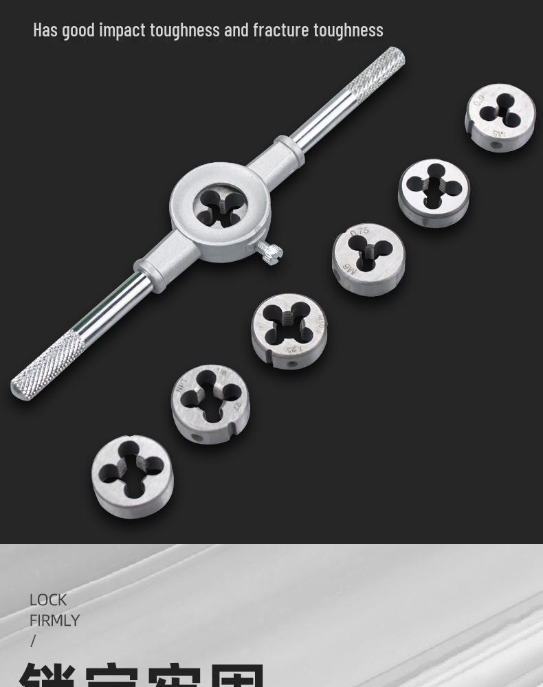 Metric & Imperial Tap and Die Set with Hand Reamer & Tap Holder – Comprehensive Threading Tool Kit.