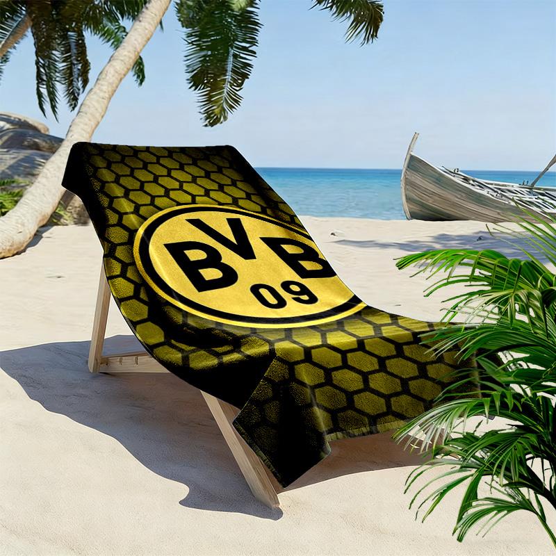 Dortmund Print Beach Towel, Large Soft Quick Dry Towel for Beach Camping Swimming