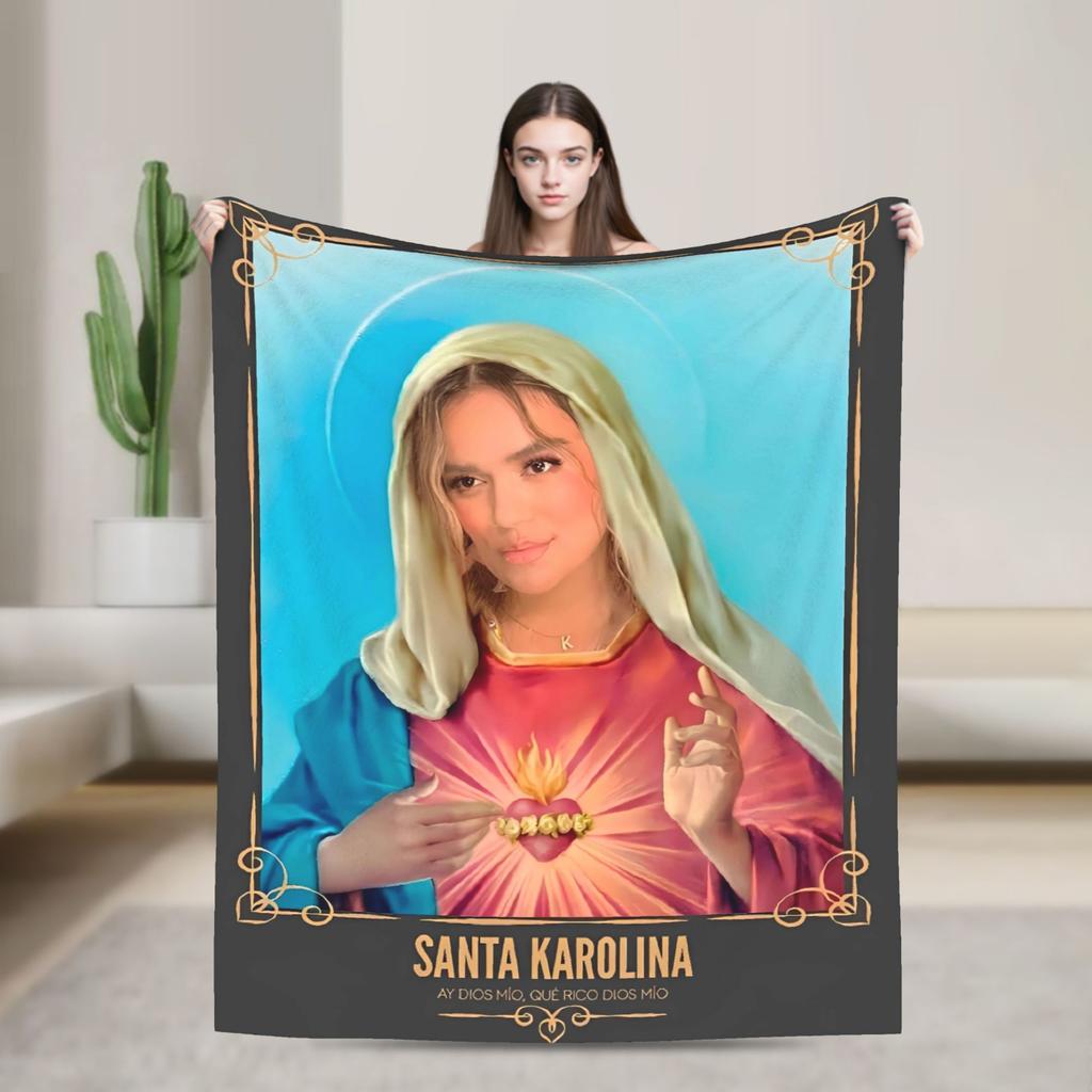 Manana Sera Bonito Karol G Blanket Quality Warm Soft  Throw Blanket Winter Travel Office Couch Chair Novelty Bedspread