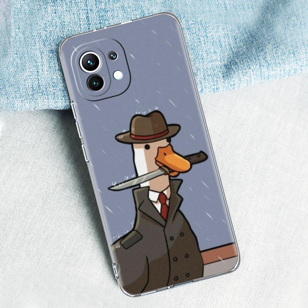 

Cartoon Cute Goose duck Game For Poco X5 X3 NFC F5 F4 F3 M3 Case For Xiaomi 12T 12 13 Lite 11 Ultra Mi 10T 5G 11X Pro Cover Xiaomi Mi 11