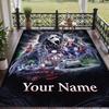 Custom Text Scream Ghostface Pattern Floor Rug Soft Indoor Carpet Mat Living Room Bedroom