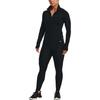Under Armour Rush Μονόχρωμο Λογότυπο Αθλητικό Μπουφάν με Φερμουάρ Γυναικεία Μπουφάν Μαύρο 1379044-001