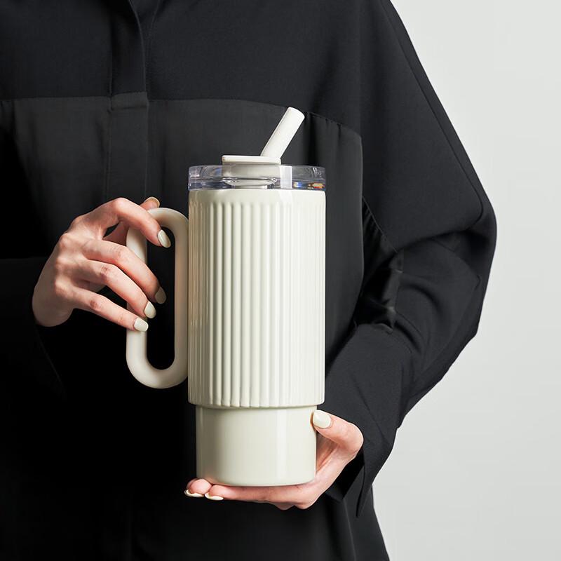 HOLOHOLO 316 Stainless Steel Roman Insulated Tea & Coffee Mug, 1000ml