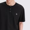 GXG Men's Textured Henley Short Sleeve Knit T-shirt
