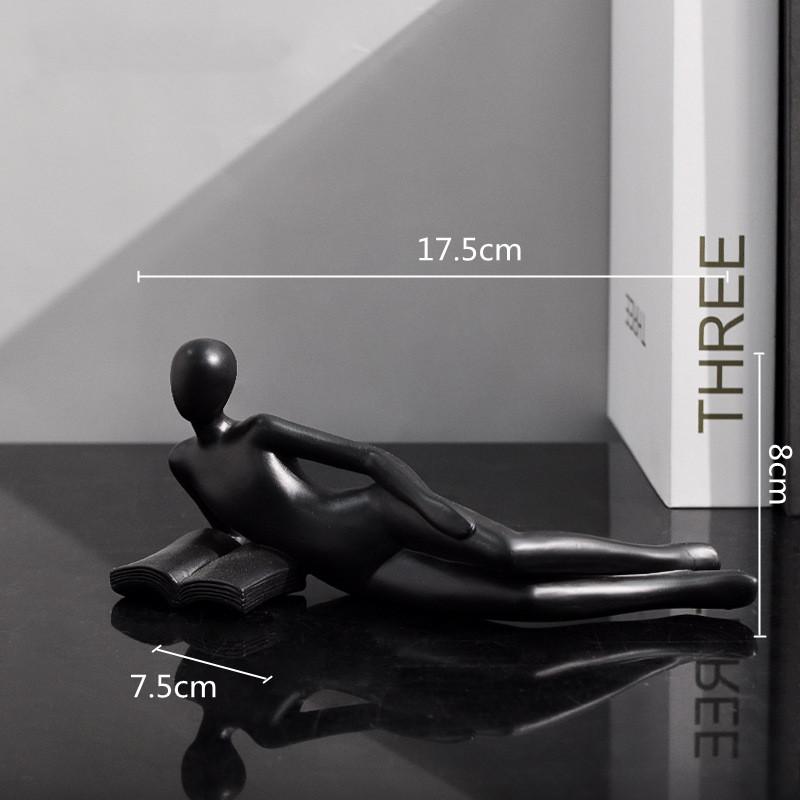 

Resin Figure Sculpture Thinker Golden Reader Golden Man Abstraction Decorative Figurines Resin Figurine Home Decoration