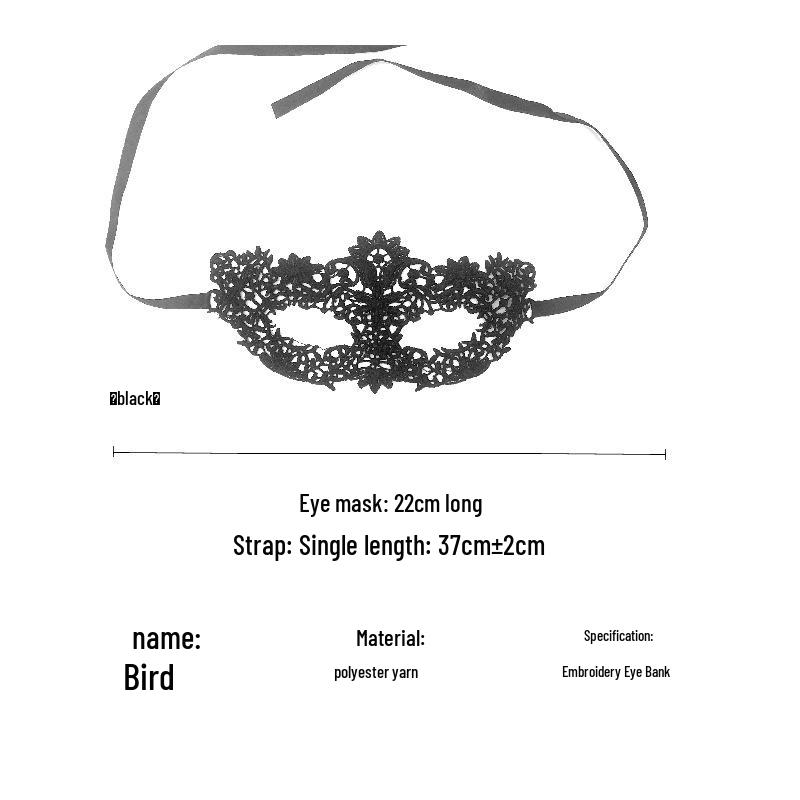 

Leyuan Мереживна маска для очей: Сексуальна чорна іграшка для бондажу для кокетливої гри для дорослих.