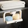Rotatable Suction Cup Soap Dish Wall-Mounted Multi-color Sponge Soap Box Dual-Use Save Space Bathroom Shelf Bathroom Accessories