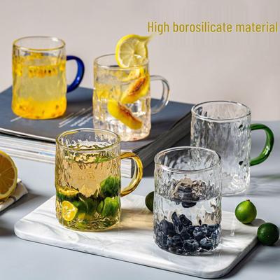 Taza de Café de Vidrio Resistente al Calor de Alta Calidad con Asa para Damas - Antiexplosión e Ideal para Té o Café.