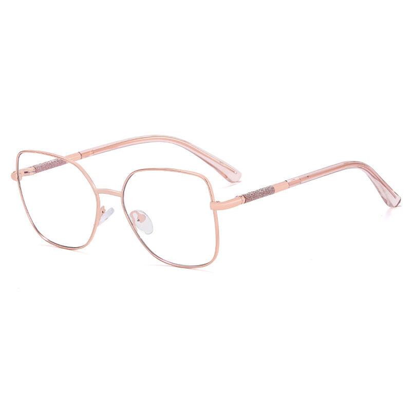 Transparent Computer Glasses Frame Women Anti Blue Light Presbyopia Eyewear Spring Hinge Metal Frames Reading Glasses Unisex