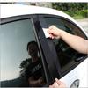 4Pcs For Ford Fiesta Pillar Posts Door Window Trim Cover Kit Glossy Piano Black